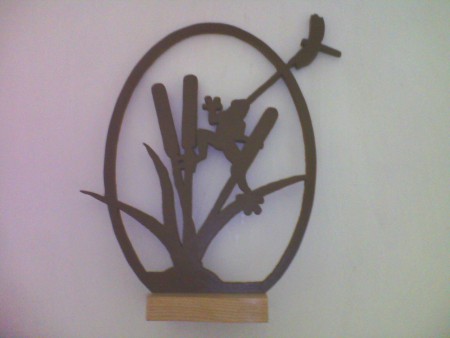 Rana y libélula (Decorativo)